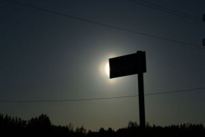 A beautiful pollen corona caused by pollen of birch, observed 4.6.2012 close to town of Pehula in Äetsä, Finland.